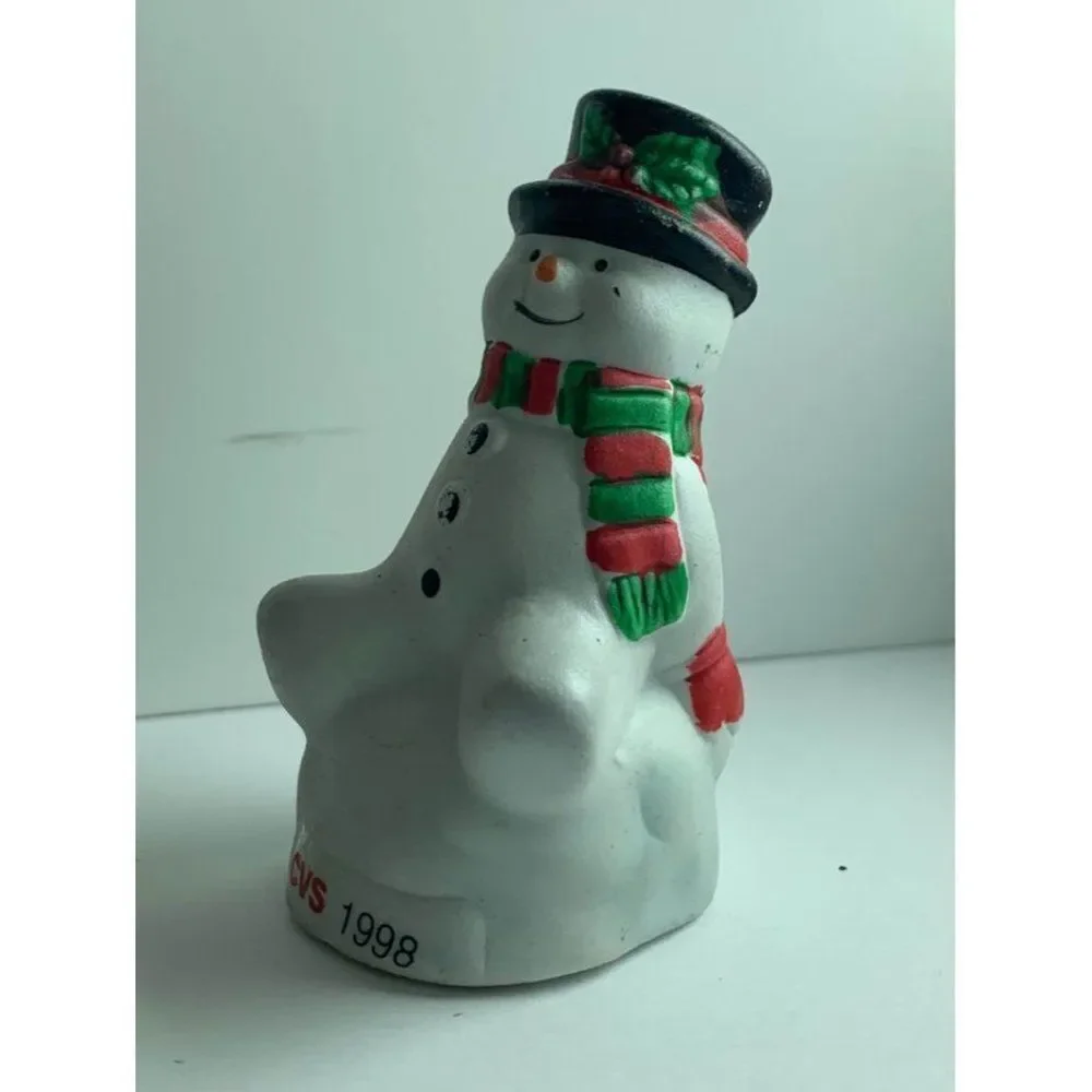 Vintage 1998 CVS Snowman Christmas Tree Ornament
